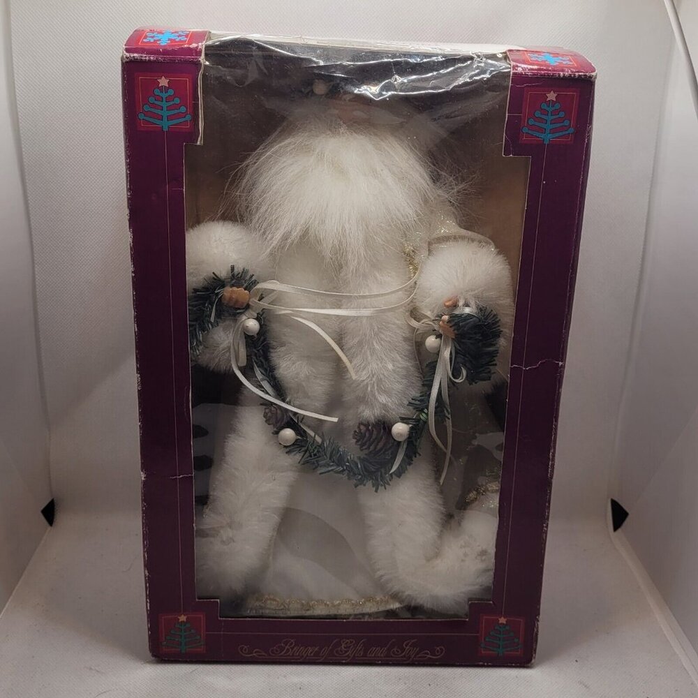 Vintage Santa Claus Treetopper Holiday Workshop "Bringer of Gifts & Joy" 1995